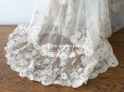 画像2: アンティーク  ウェディングヴェール  約210×194cm アプリカシオン・ブリュッセル (ニードルレース & ボビンレース)　 (2)