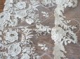 画像14: アンティーク  ウェディングヴェール  約210×194cm アプリカシオン・ブリュッセル (ニードルレース & ボビンレース)　