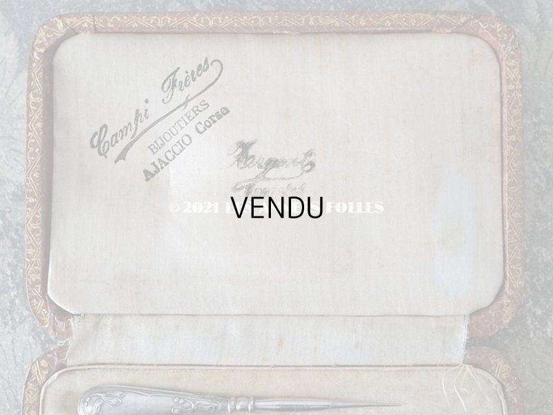 画像3: 1900年代 アンティーク シルバー製 ヤドリギの裁縫道具セット 