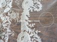 画像10: アンティーク  ウェディングヴェール  約210×194cm アプリカシオン・ブリュッセル (ニードルレース & ボビンレース)　