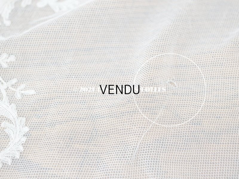 画像16: アンティーク  ウェディングヴェール  約210×194cm アプリカシオン・ブリュッセル (ニードルレース & ボビンレース)　