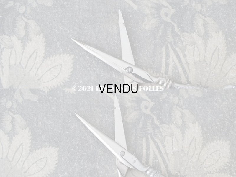 画像12: 1900年代 アンティーク シルバー製 ヤドリギの裁縫道具セット 