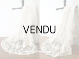 アンティーク  ウェディングヴェール  約210×194cm アプリカシオン・ブリュッセル (ニードルレース & ボビンレース)　