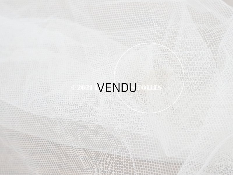 画像13: アンティーク  ウェディングヴェール  約210×194cm アプリカシオン・ブリュッセル (ニードルレース & ボビンレース)　