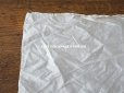 画像6: アンティーク シルク製 タフタ生地 大判 フリル付き オフホワイト 187×209cm
