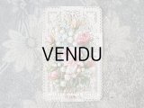 19世紀末 アンティーク立体 カニヴェ 薔薇＆鈴蘭＆勿忘草のブーケ