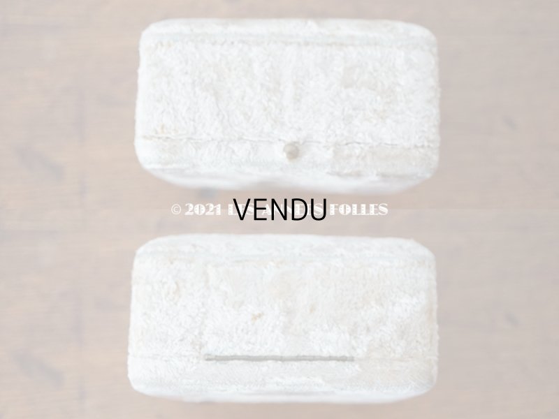 画像9: 19世紀末 アンティーク ジュエリーボックス ブローチ&ピアス用 ベルベット & シルクサテン