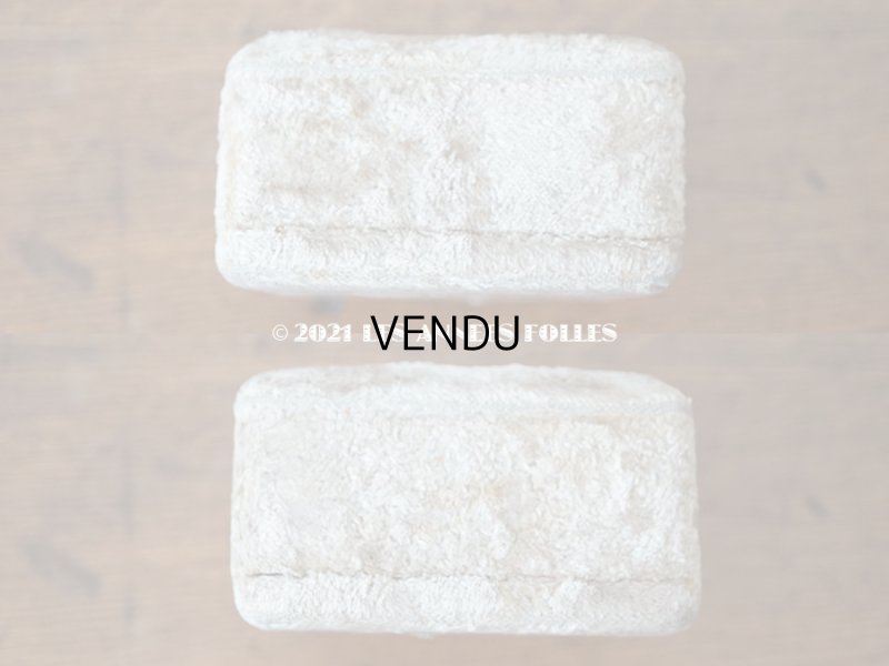 画像10: 19世紀末 アンティーク ジュエリーボックス ブローチ&ピアス用 ベルベット & シルクサテン