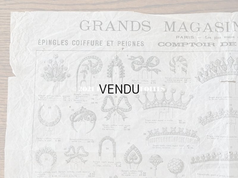 画像3: アンティーク ルーブル百貨店のカタログ エパングル＆コーム - AU LOUVRE PARIS -