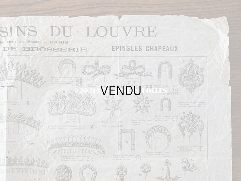 画像4: アンティーク ルーブル百貨店のカタログ エパングル＆コーム - AU LOUVRE PARIS -