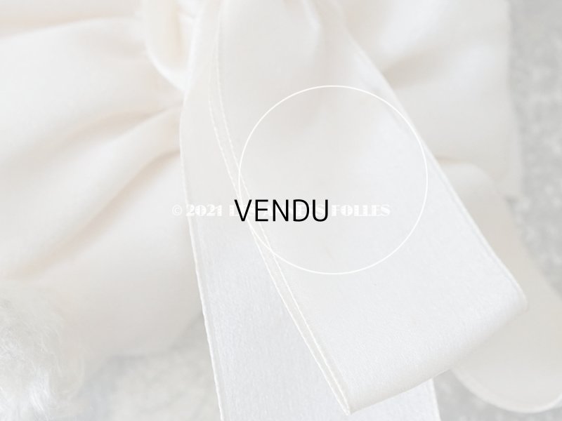 画像8: 1920年代 アンティーク 初聖体のオモニエール シルク製タッセル付き クリーム色