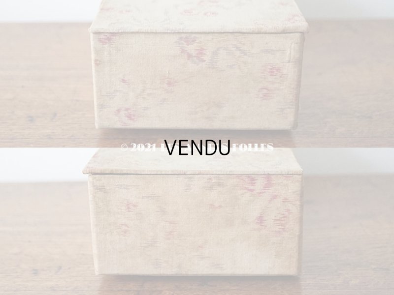 画像7: 【11周年セール対象外】 1900年代 アンティーク 薄紫色のリボン & 薔薇のガーランド  カルトナージュボックス グローブ入れ チェストの引き出し GANTS