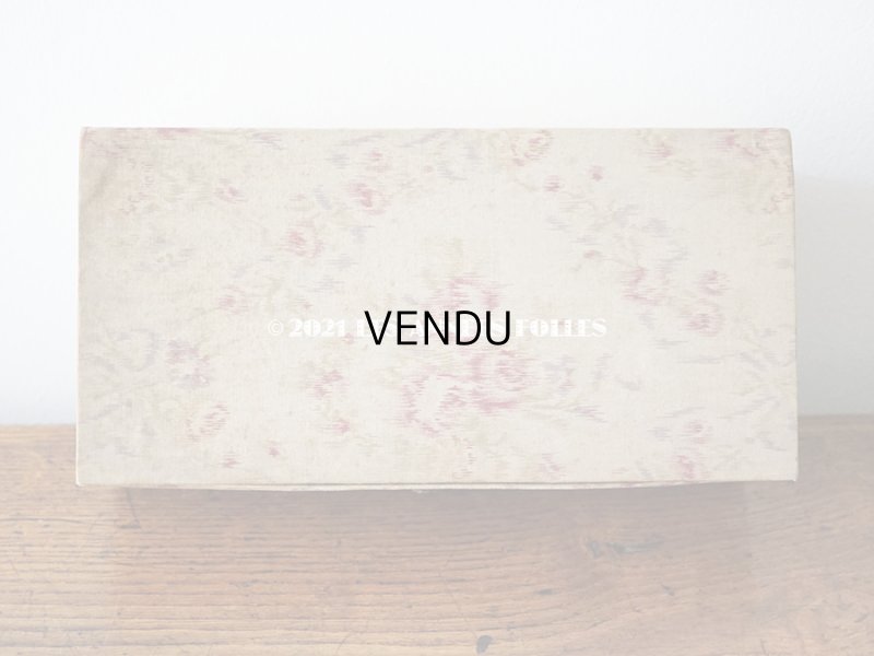 画像4: 【11周年セール対象外】 1900年代 アンティーク 薄紫色のリボン & 薔薇のガーランド  カルトナージュボックス グローブ入れ チェストの引き出し GANTS