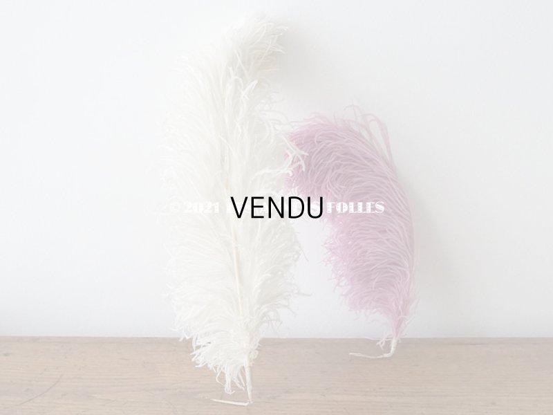 画像8: 【11周年セール対象外】 アンティーク フェザー オフホワイト 羽飾り 