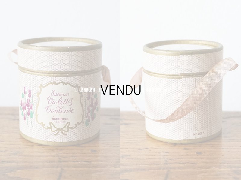 画像4: 【11周年セール対象外】 アンティーク 菫の小さなパフュームボックス＆ボトル  ESSENCE VIOLETTES DE TOULOUSE - BERDOUES FRANCE -