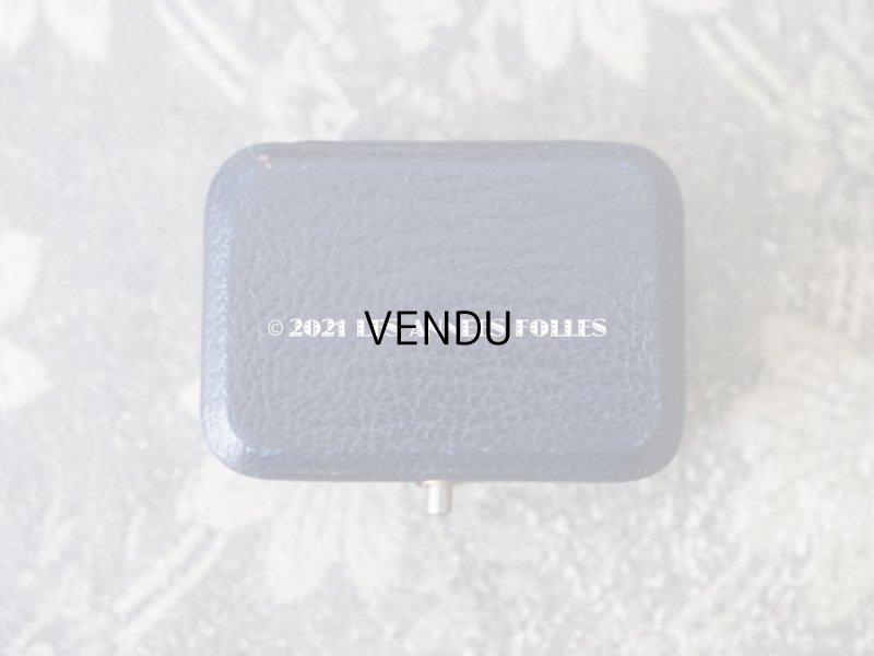 画像4: 【11周年セール対象外】　1900年代 アンティーク 本革製 金彩入り ジュエリーボックス ダークブルー