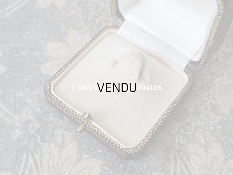 画像8: 【11周年セール対象外】　1900年代 アンティーク 金彩入り ジュエリーボックス ブローチ用 ダークブラウン