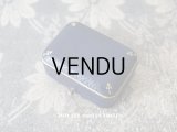 【11周年セール対象外】　1900年代 アンティーク 本革製 金彩入り ジュエリーボックス ダークブルー