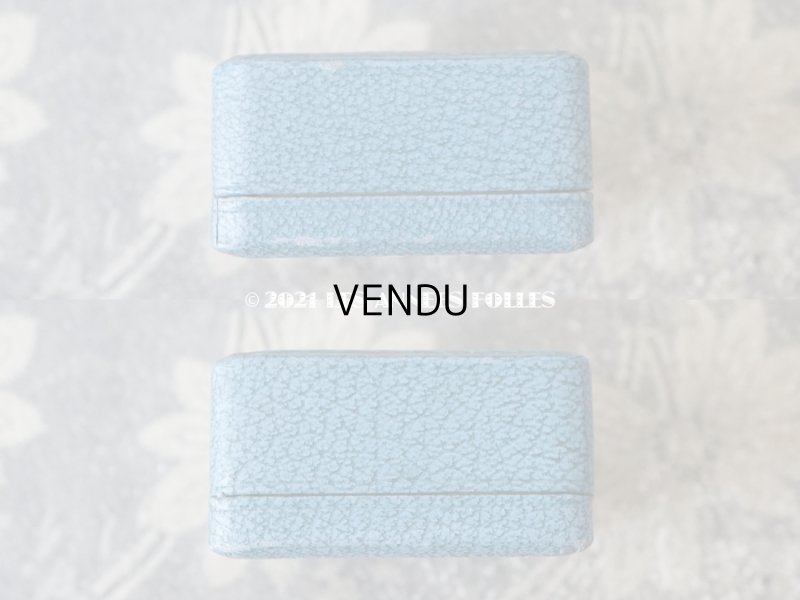 画像4: 【11周年セール対象外】　1900年代 アンティーク 金彩入り ジュエリーボックス ブローチ用 スモーキーブルー