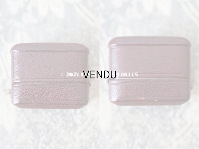 画像4: 【11周年セール対象外】　1900年代 アンティーク 本革製 ジュエリーボックス リングボックス ボルドー