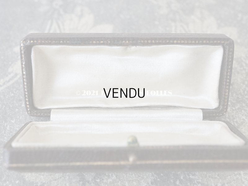 画像8: 【11周年セール対象外】 1900年代 アンティーク 本革製 ジュエリーボックス 金彩入り ダークブラウン