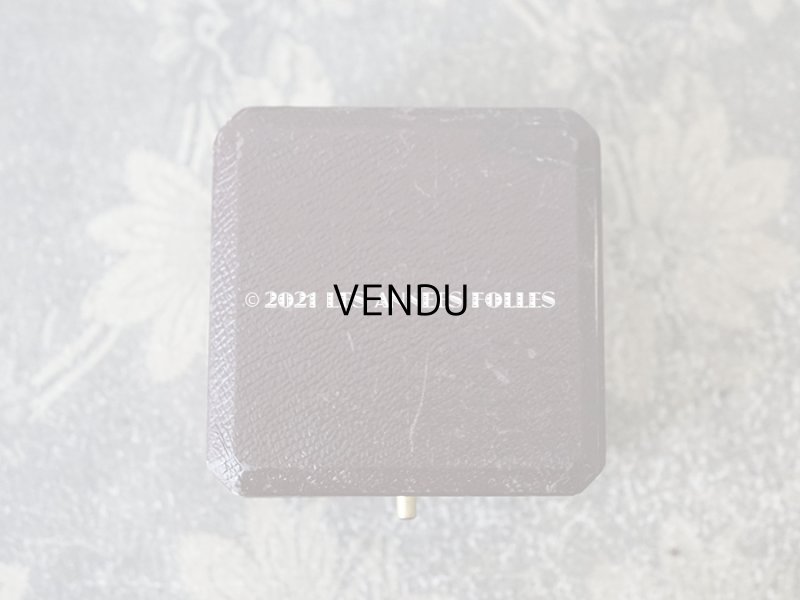 画像4: 【11周年セール対象外】　1900年代 アンティーク 金彩入り ジュエリーボックス ブローチ用 ダークブラウン