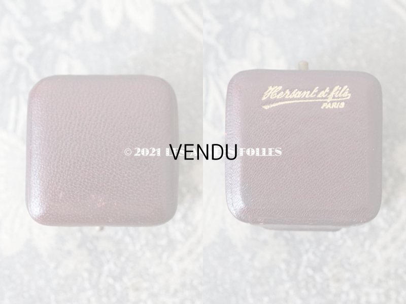 画像3: 【11周年セール対象外】　1900年代 アンティーク 本革製 ジュエリーボックス リングボックス ボルドー