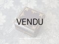 【11周年セール対象外】　1900年代 アンティーク 金彩入り ジュエリーボックス ブローチ用 ダークブラウン