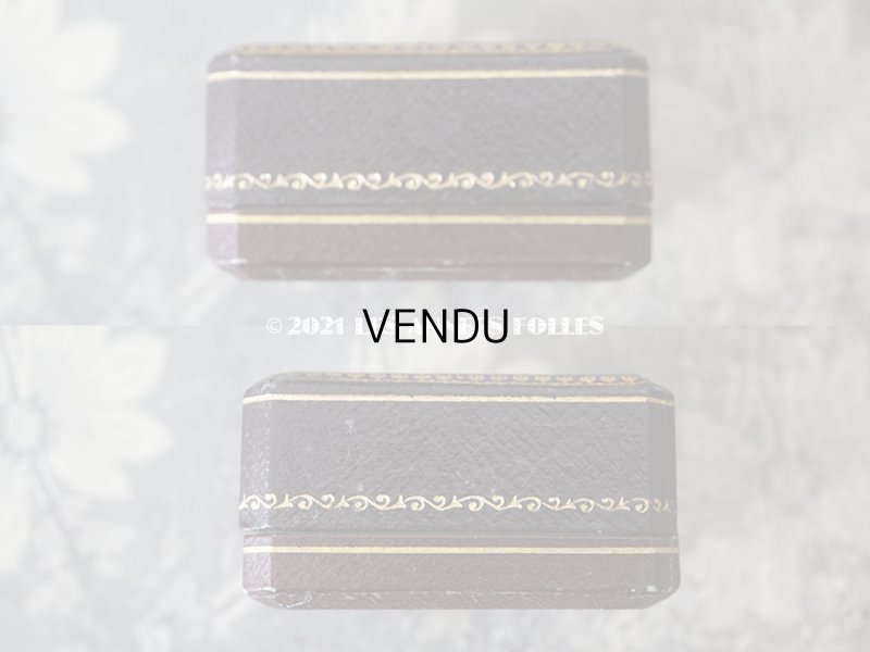 画像6: 【11周年セール対象外】　1900年代 アンティーク 金彩入り ジュエリーボックス ブローチ用 ダークブラウン