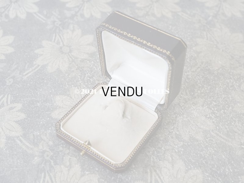 画像7: 【11周年セール対象外】　1900年代 アンティーク 金彩入り ジュエリーボックス ブローチ用 ダークブラウン