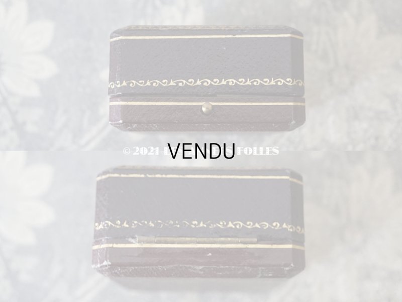 画像5: 【11周年セール対象外】　1900年代 アンティーク 金彩入り ジュエリーボックス ブローチ用 ダークブラウン