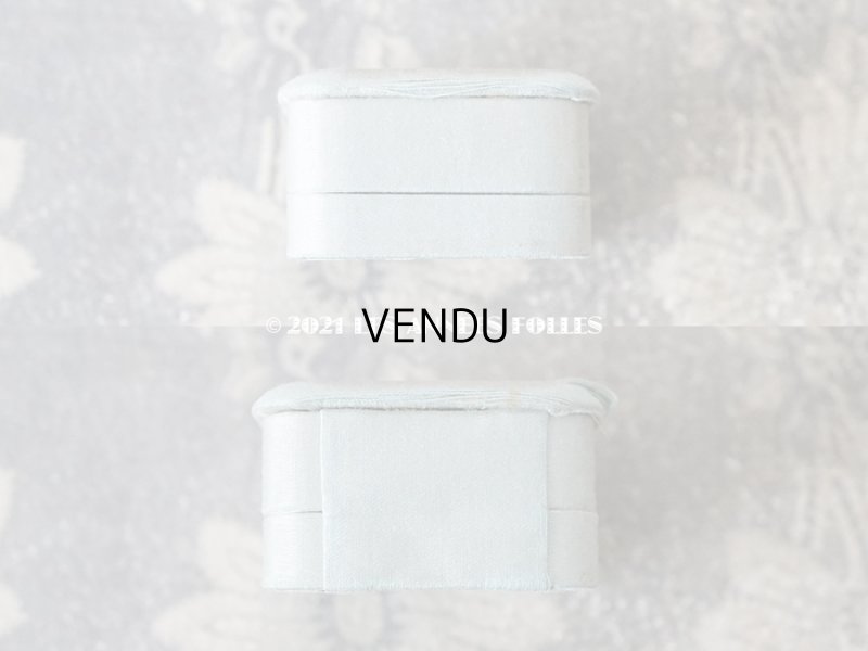 画像3: 【11周年セール対象外】　1900年代 アンティーク シルクサテン ジュエリーボックス パウダーブルー