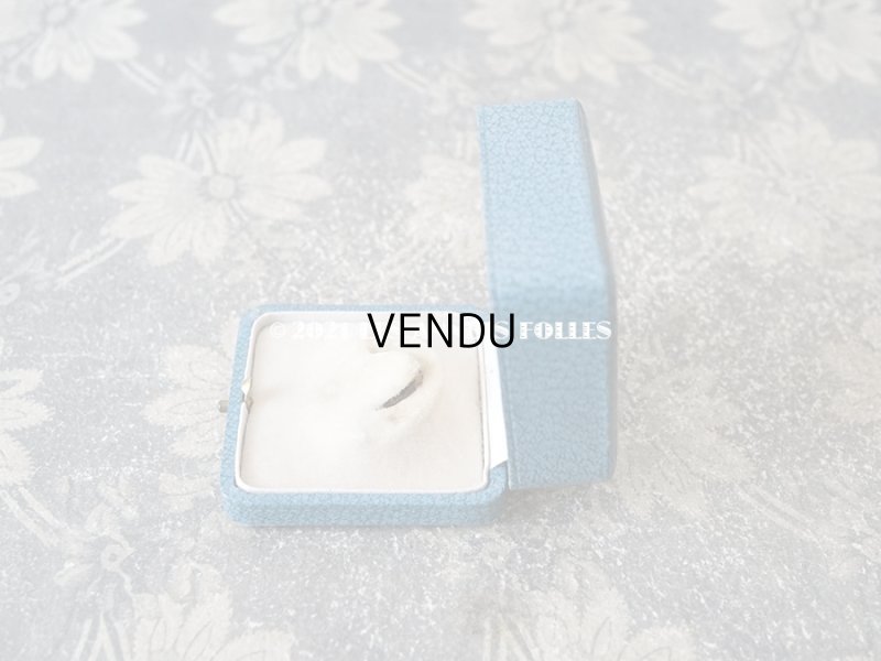 画像8: 【11周年セール対象外】　1900年代 アンティーク 金彩入り ジュエリーボックス ブローチ用 スモーキーブルー