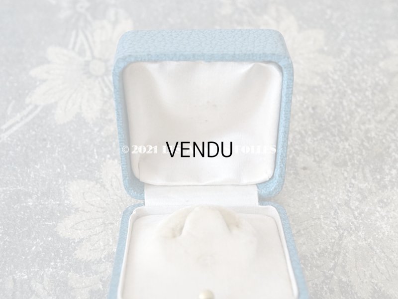 画像7: 【11周年セール対象外】　1900年代 アンティーク 金彩入り ジュエリーボックス ブローチ用 スモーキーブルー