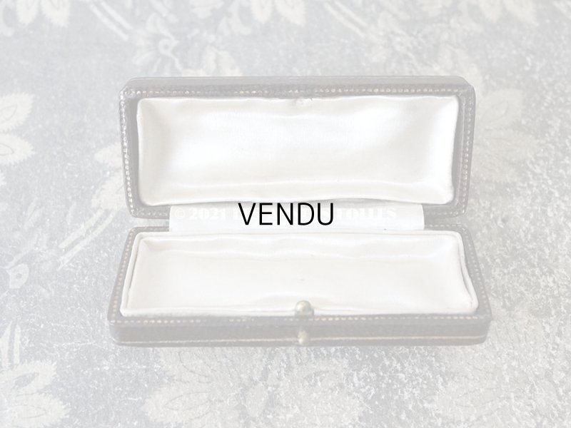 画像5: 【11周年セール対象外】 1900年代 アンティーク 本革製 ジュエリーボックス 金彩入り ダークブラウン