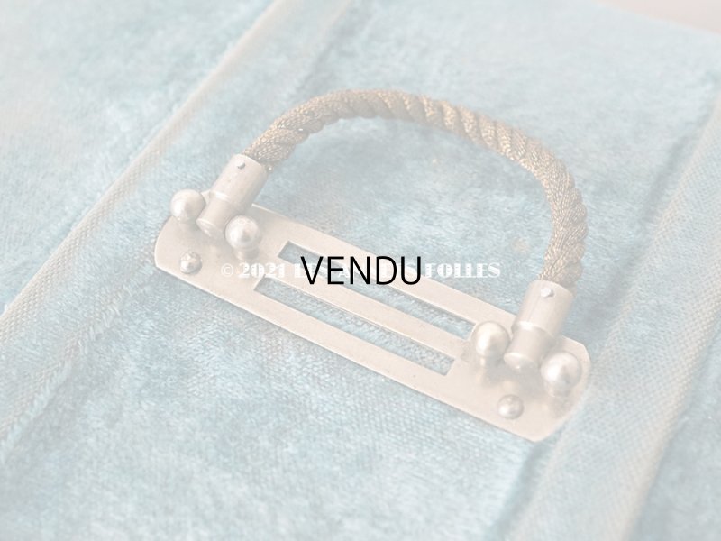 画像14: 【11周年セール対象外】 19世紀末 アンティーク ブルーのベルベットの裁縫箱