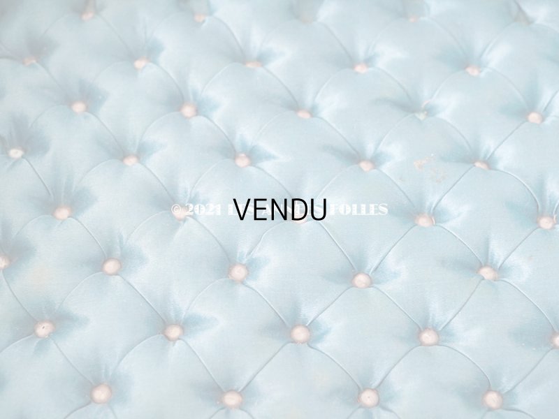 画像4: 【11周年セール対象外】 19世紀末 アンティーク ブルーのベルベットの裁縫箱