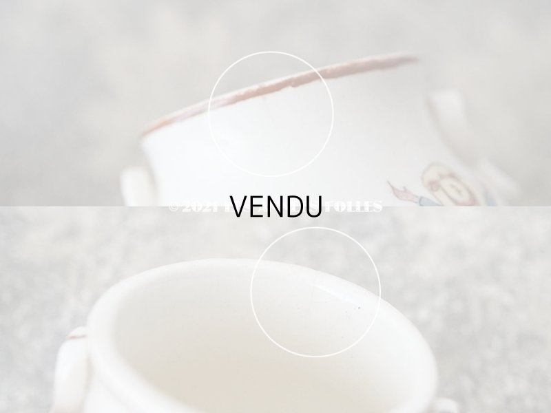 画像7: 【11周年セール対象外】 アンティーク 子供用玩具 おままごとセット 小さなシュガーポット ENFANTS RICHARD - SARREGUEMINES -