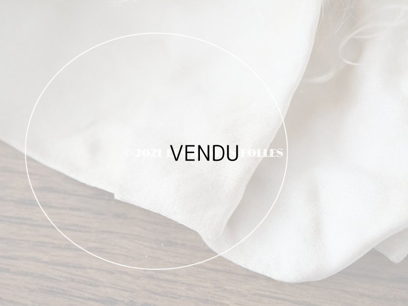 画像13: 【11周年セール対象外】 アンティーク  ベビー用 ベッドカバー オフホワイトのファー & ピンクベージュ  73.5×59.5cm