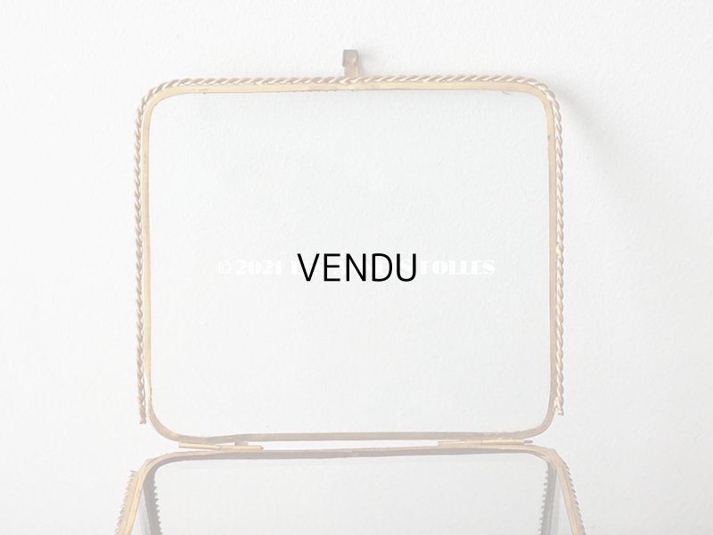 画像9: 【11周年セール対象外】 19世紀 アンティーク 大きなコフレ グローブ・ド・マリエ 天使＆薔薇のガーランドのオルモル 赤いベルベットのクッション