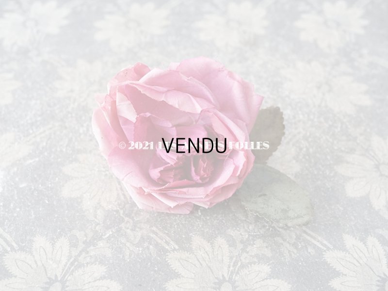 画像3: 【11周年セール対象外】 アンティーク ピンクの薔薇の布花 コサージュ クオーター・ロゼット咲き