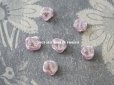 画像5: 【11周年セール対象外】 アンティーク 硝子製 花型のビーズ ピンク 6ピースのセット 約9mm ＆ 約8mm (5)