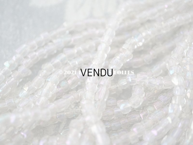 画像4: 【11周年セール対象外】 アンティーク ガラス製 ビーズ オーロラ加工   約2.6mm  