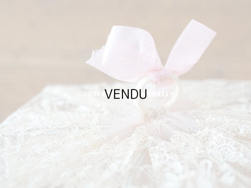 画像10: 【11周年セール対象外】 アンティーク ピンクの薔薇の布花付 ウェディングのドラジェ用パニエ マリアージュ