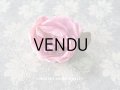 【11周年セール対象外】 アンティーク ピンクの薔薇の布花 コサージュ クオーター・ロゼット咲き