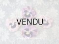 【11周年セール対象外】 アンティーク  パンジーの布花 ベルベット コサージュ