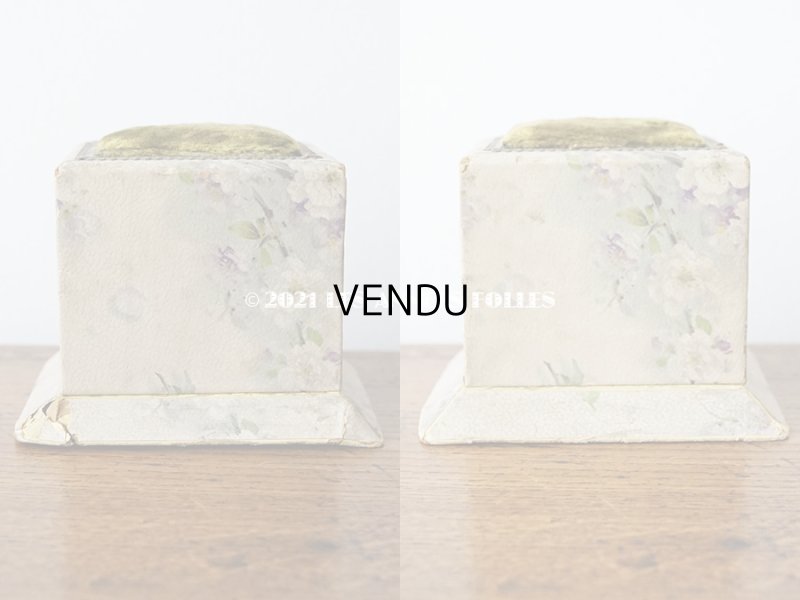 画像4: 【11周年セール対象外】 アンティーク 薄紫の花模様 エパングルケース ベルベットのピンクッション＆ 3段の引き出し