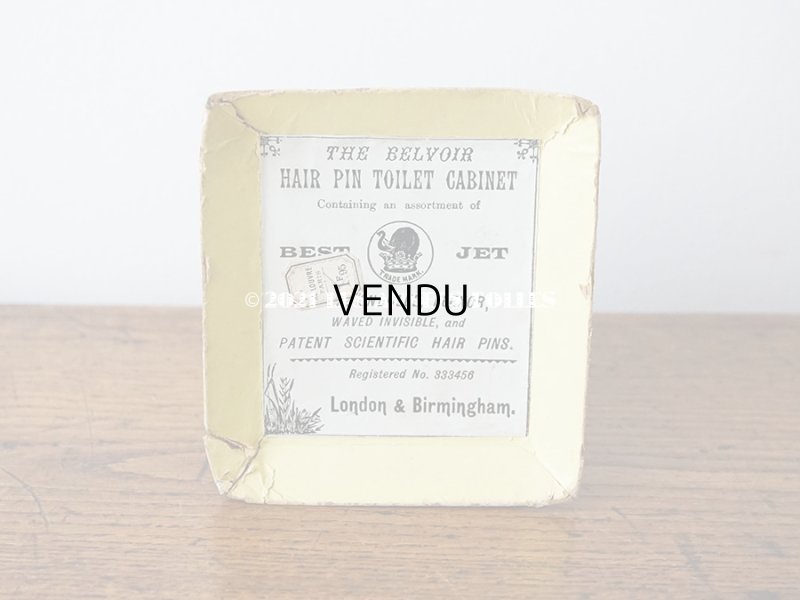 画像8: 【11周年セール対象外】 アンティーク 薄紫の花模様 エパングルケース ベルベットのピンクッション＆ 3段の引き出し