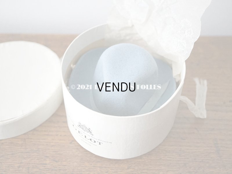 画像12: 【11周年セール対象外】 アンティーク ドール用 ハットボックス フェルトの帽子 - GELOT -