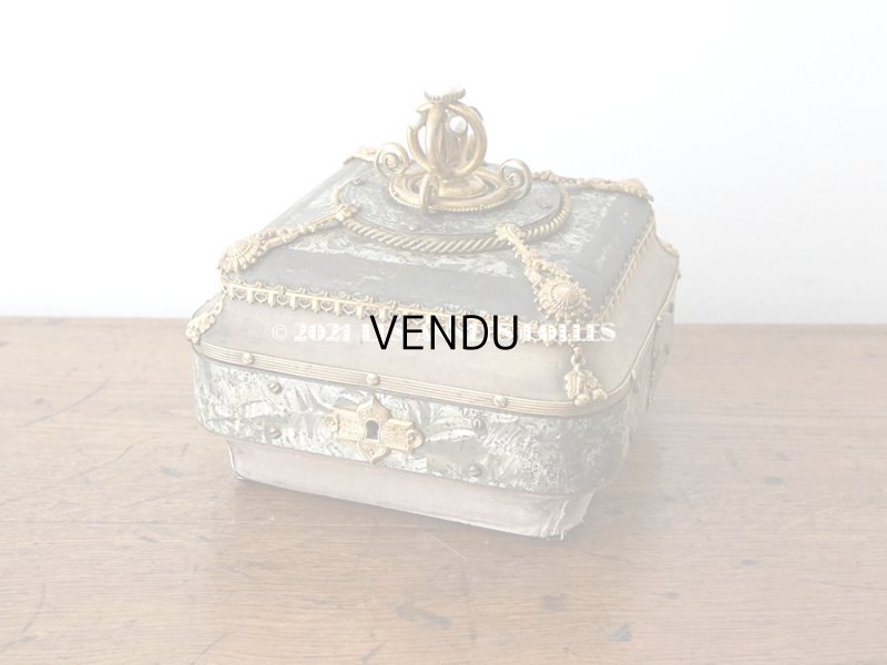 画像2: 【11周年セール対象外】 19世紀 アンティーク ナポレオン3世時代 お菓子箱 ハンドル付き チョコレートボックス 木箱 